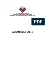 Cooperacion Internacional 2004