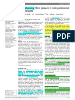 High Ambulatory Blood Pressure in Male Professional Football Players