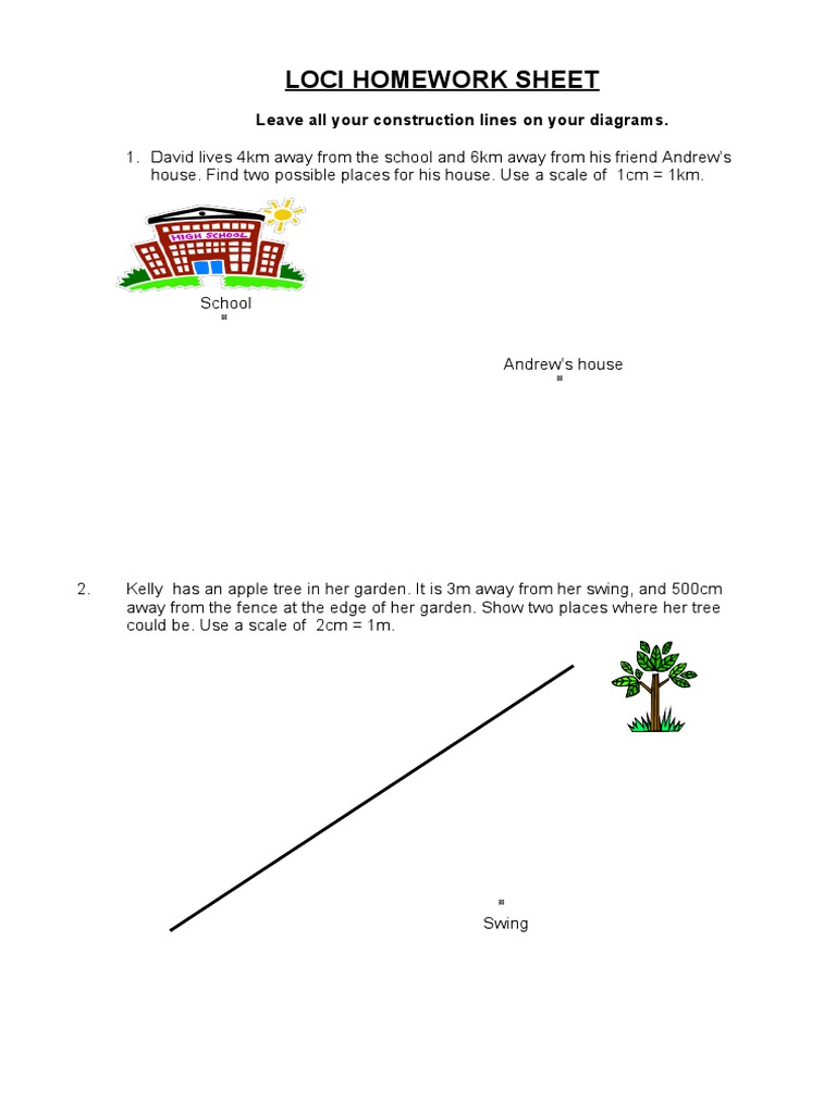 Loci Homework Sheet | PDF | Language Arts & Discipline | Home & Garden