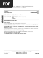 University of Cambridge International Examinations General Certificate of Education Ordinary Level