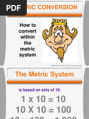 Metric Conversions Pdf Litre Reference