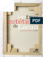 Estetica RECALCATI Massimo Las Tres Esteticas de Lacan Psicoanalisis y Arte PDF