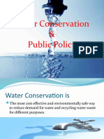 Water Conservation & Public Policy
