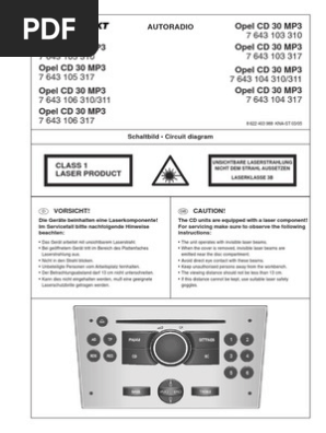 Blaupunkt Cd30 Mp3 Opel | PDF