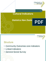 Cultural Indicators: Statistics New Zealand