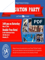 Graduation Party: Double Tree Hotel 3:00 PM On Saturday