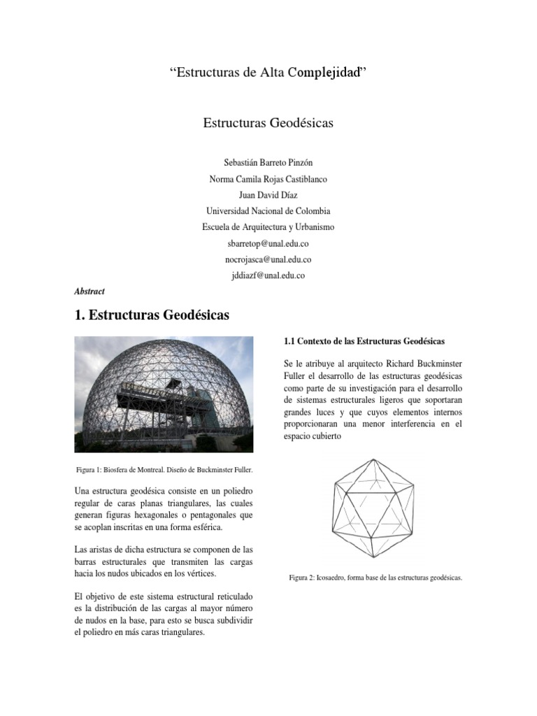 Estructuras Geodésicas | PDF | Naturaleza | Enseñanza de matemática