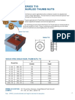 Series T10 Knurled Thumb Nuts: Optional "Face" Knurls