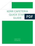 Kerr Cafeteria Quickstart Manual