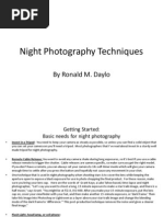 Night Photography Techniques