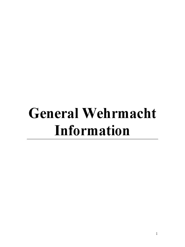 Wehrmacht Ranks and Awards Guide | PDF | Non Commissioned Officer ...