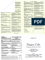 Saigon Cafe menu
