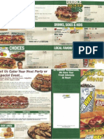 Subway Menu