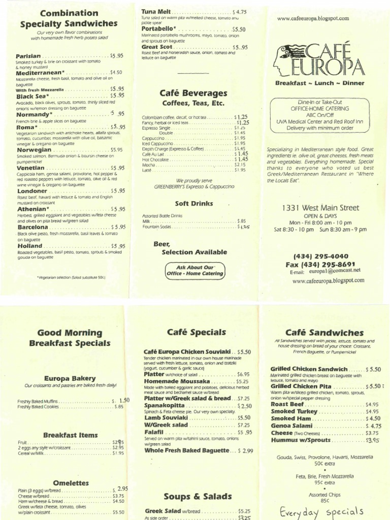 cafe-europa-menu-salad-food-and-drink