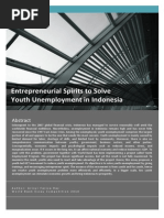 Entrepreneurial Spirits To Solve Youth Unemployment in Indonesia