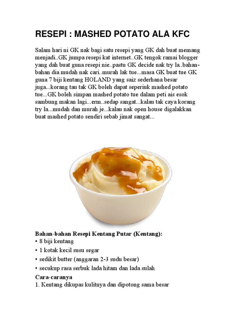 RESEPI Mash Potato PDF