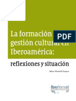 SEMPERE, A. La Formación en Gestión Cultural en Iberoamérica Reflexiones y Situación (Sin Fecha)