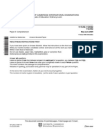 University of Cambridge International Examinations General Certificate of Education Ordinary Level