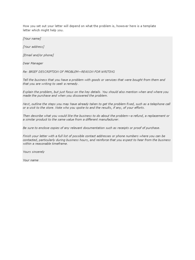 Contoh Formal Letter | Business