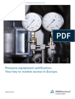 Ped Pressure Equipment Certification by TUV Rheinland