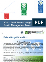 The Federal Budget 2014 2015 Impacts Risks Tools and Changes With Commission of Audit and Henry Review