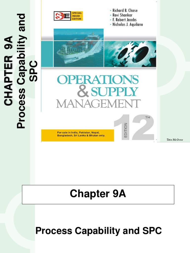 Process Capability and SPC : Operations Management | PDF | Standard ...