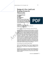 Archive of SID: Design of A New Anti-Lock Braking System For Motorcycles