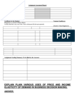 Elasticity Assessment Report