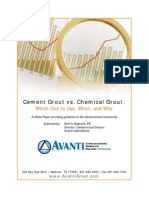 Cement Vs Chemical Grout