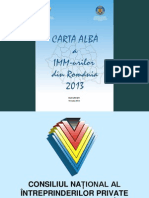 Prezentare Carta Alba a Imm Urilor Din Romania 2013