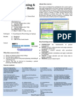 Basic Project Planning and Scheduling