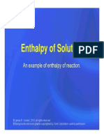 Enthalpy of Solution