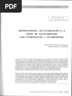 Introdução a Blumenberg. Modernidade, Secularização e a Crise Da Legitimidade
