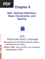 SQL: Schema Definition, Basic Constraints, and Queries