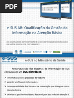 Xiii Seminário E-gov Inovacao e Serviços Tecnológicos Na Área Da Saúde