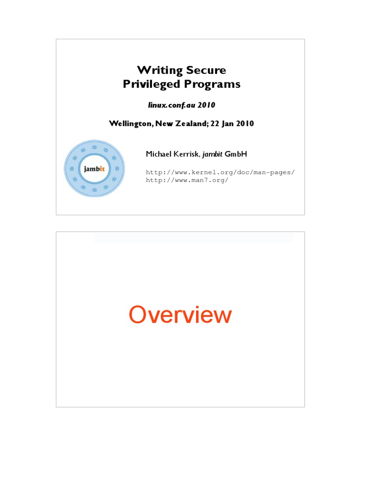 Secure Programming for Privileged Apps | PDF | Computer Security ...