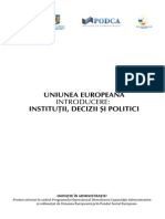 Ue-Institutii, Decizii Si Politici