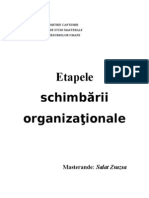 Etapele Schimbarii Organizationale PDF