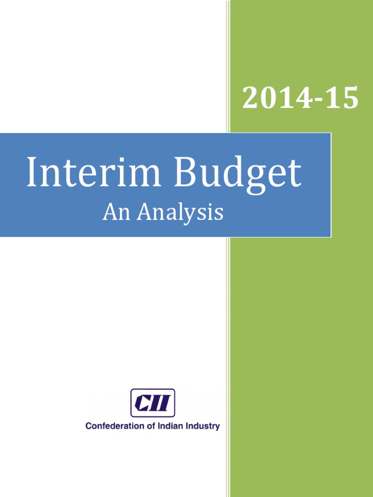 Chidambaram's 2014 Interim Budget Analysis | PDF | Government Budget ...