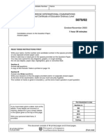 Chemistry: Cambridge International Examinations General Certificate of Education Ordinary Level