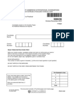 Biology: University of Cambridge International Examinations General Certificate of Education Ordinary Level