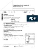 University of Cambridge International Examinations General Certificate of Education Ordinary Level