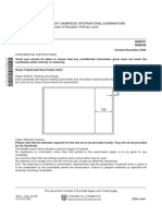 University of Cambridge International Examinations General Certifi Cate of Education Ordinary Level