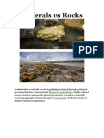 Minerals Vs Rocks: Chemical Composition