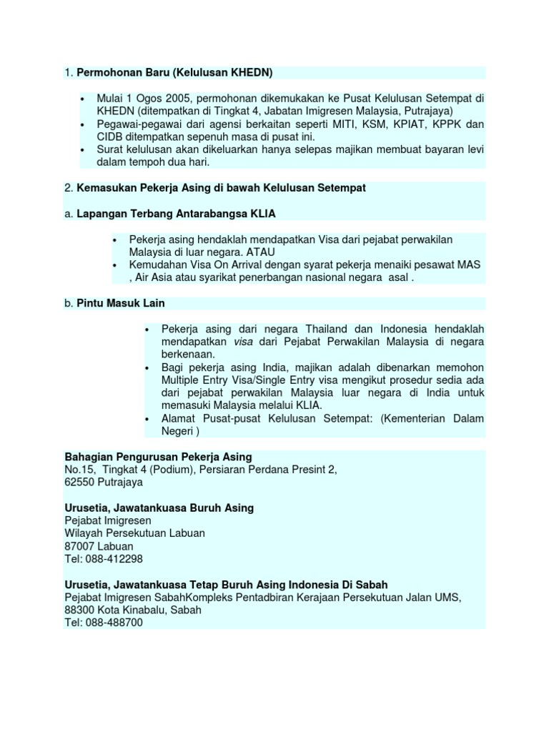 Contoh Surat Aduan Kepada Jabatan Buruh