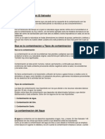 La Contaminacion en El Salvador