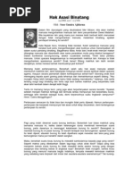 Download Catatan Pinggir-Hak Asasi Binatang by Haery Sihombing SN2218797 doc pdf