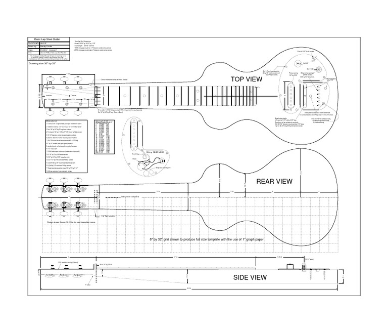 Basic Lap Steel Plan Guitars Screw