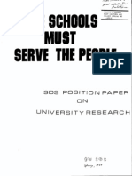 (1969) GWU SDS: The Schools Must Serve The People
