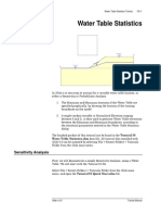 Tutorial 10 Water Table Statistics